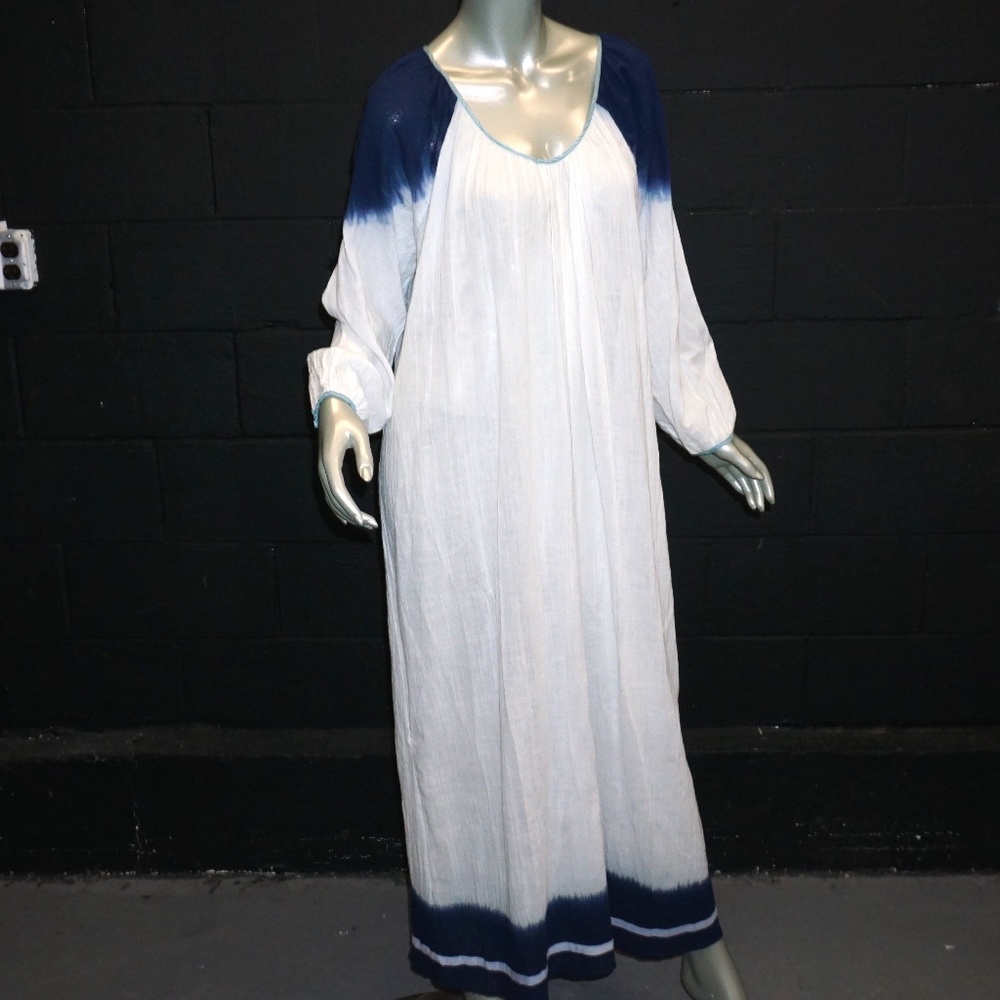 Christophe Sauvat dip dye caftan gauze maxi dress